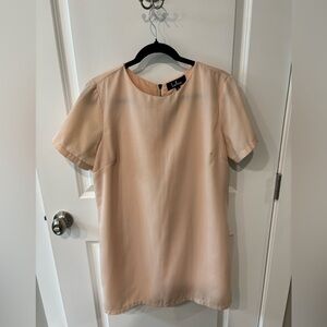 Lulu's Elegant Light Pink Short Sleeve Dress